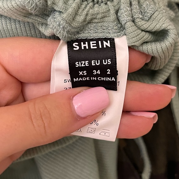 One Shoulder Sage Ruched Dress - Picture 5 of 7